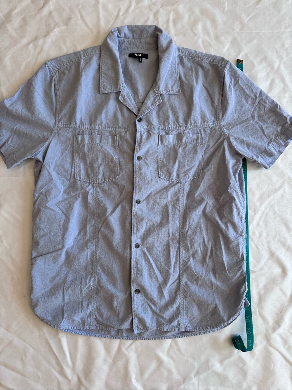PAIGE Men's Lancaster cotton Button Down Shirt M